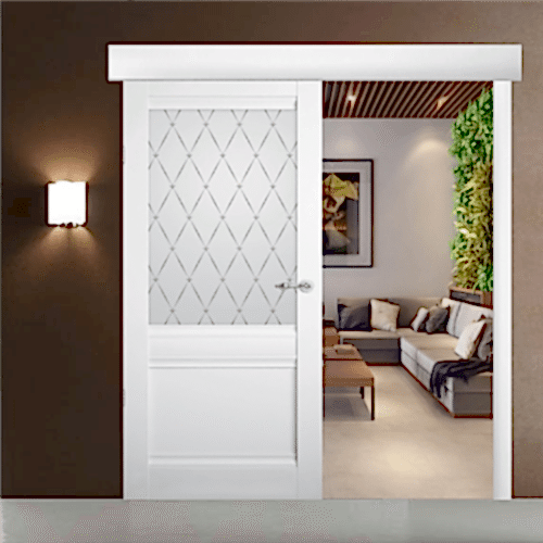 Раздвижная дверь РИМ, винил (ст.матовое)